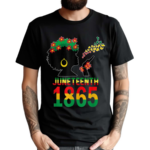 Juneteenth Independence Women Flag 1865 Shirt