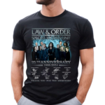 Law And Order Special Victims Unit 25th Anniversary 1999 2024 Signature Thank You For The Memories Shirt bao