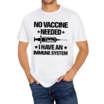 Laurence Fox Wearing No Vaccine Needed I Have An Immune System Shirt