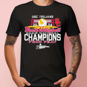 USC Trojans Women’s Beach Volleyball 2024 National Champs Four Shirt