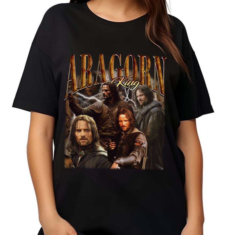 Retro Aragorn Merch Vintage Bootleg Inspired Tee shirt, Graphic Tee Aragorn Vintage T-Shirt, Aragorn Lord of the Rings Shirt