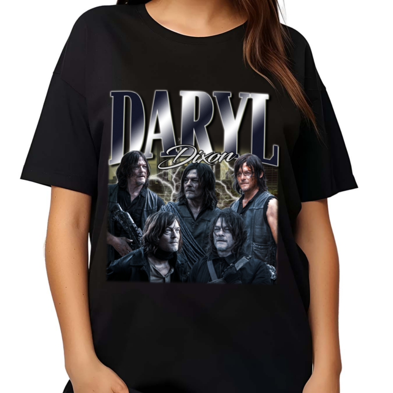 Retro Daryl Dixon Merch Vintage Bootleg Inspired Tee shirt, Graphic Unisex Tee Daryl Dixon Vintage T-Shirt, Vintage Daryl Dixon shirt