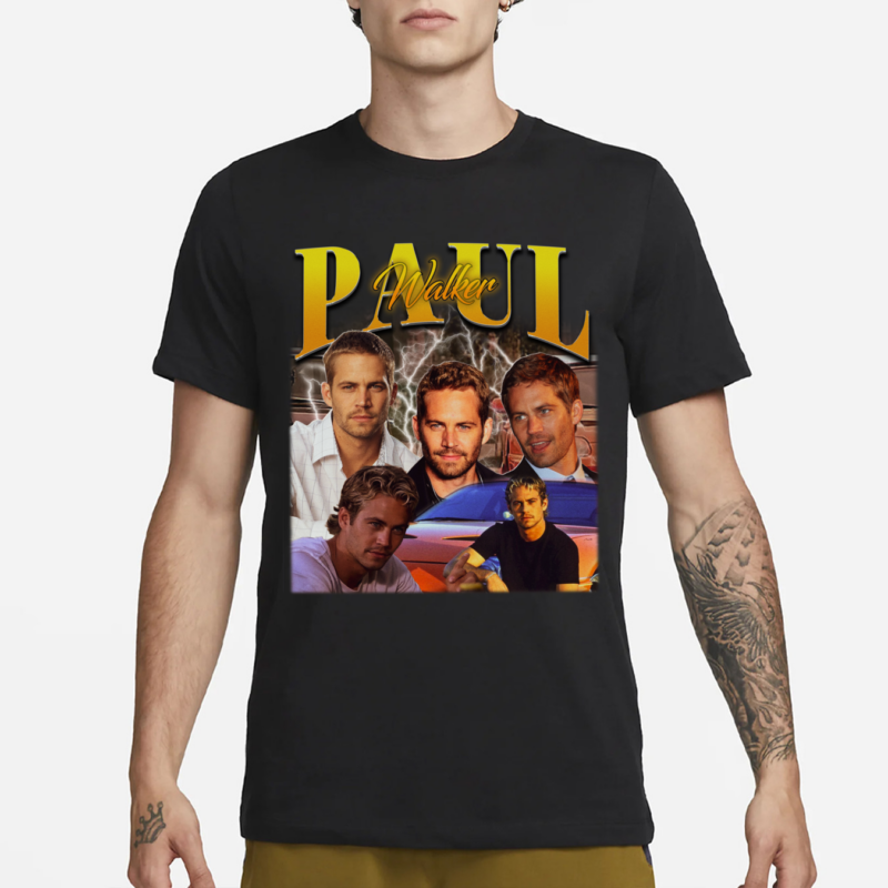 Retro Paul Walker Merch Vintage Bootleg Inspired Tee shirt, Graphic Unisex Tee Paul Walker Vintage T-Shirt, Vintage Paul Walker