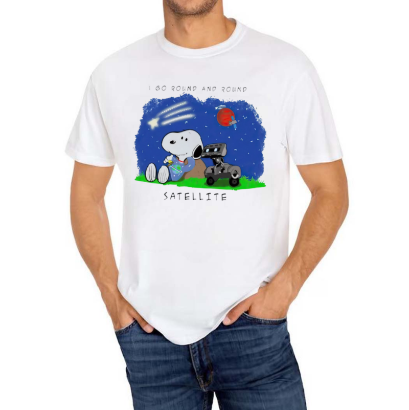 Snoopy I Go Round And Round Satellite Shirt