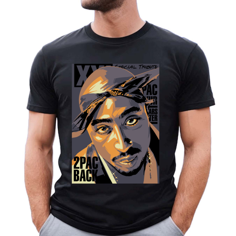 2PAC BACK Vintage 90s Rap Hip Hop Shirt