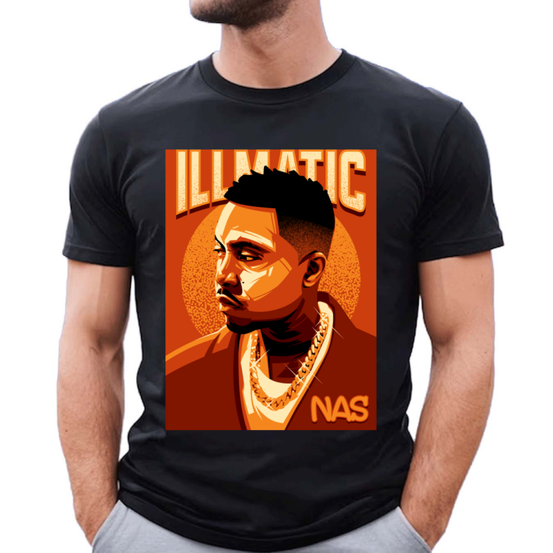 ILLMATIC NAS Vintage Rapper Hip Hop Shirt