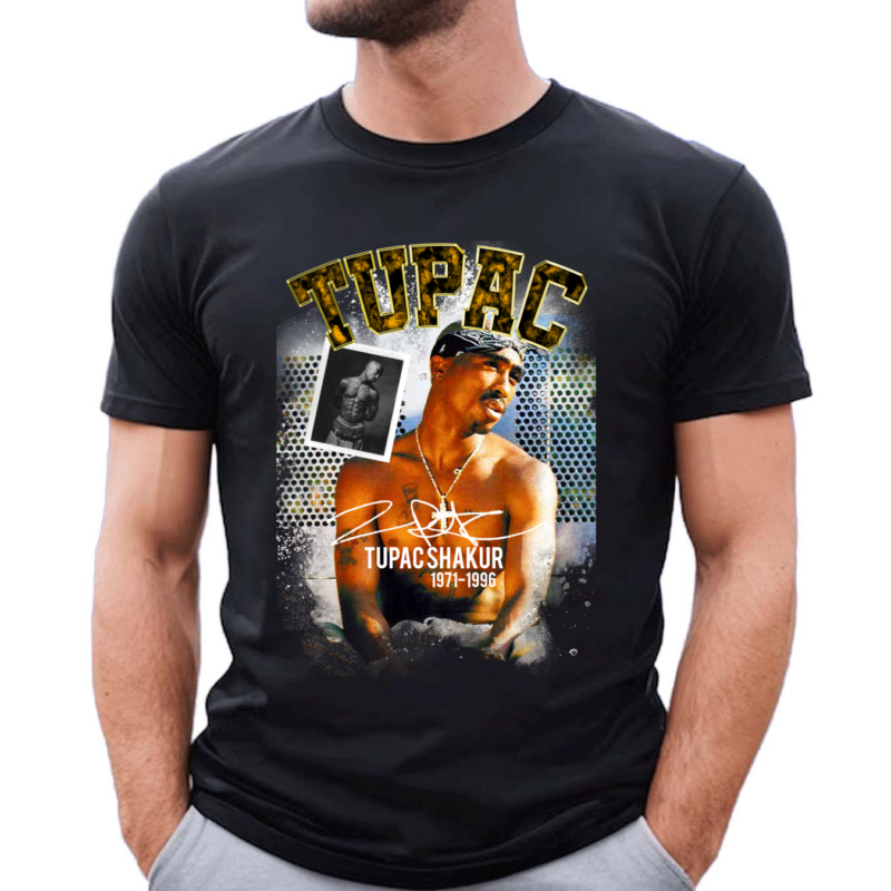 Tupac Shakur Memories 1971 1996 Signature Rapper Vintage Rap Shirt