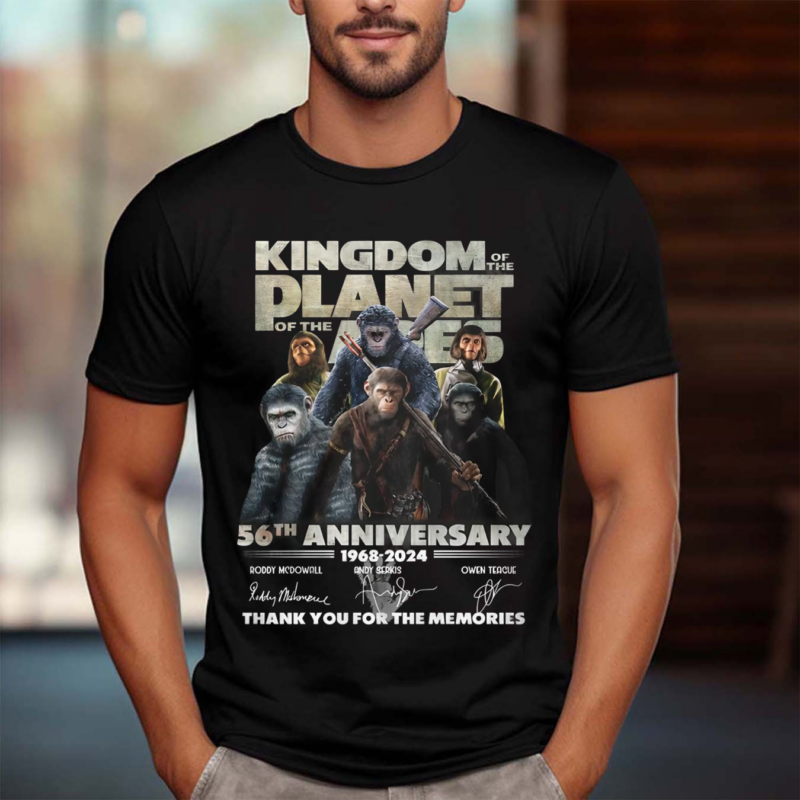 Kingdom Of The Planet Of The Apes 56th Anniversary 1968 2024 Thank You Shirt