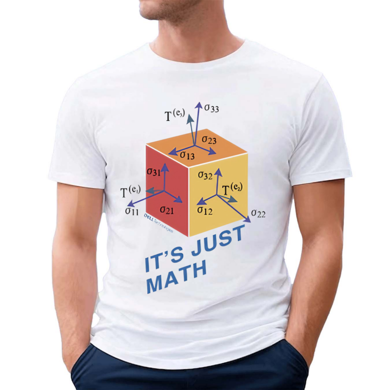 Jeff Clarke Wearing It Is Just Math Shirt