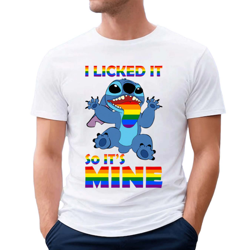 I Licked It So It Is Mine LGBT Lilo Stitch Disney Stitch Pride Month LGBTQ Shirt