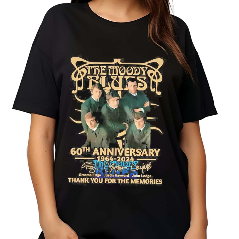 The Moody Blues 60th Anniversary 1964 2024 Thank You For The Memories Signatures Shirt