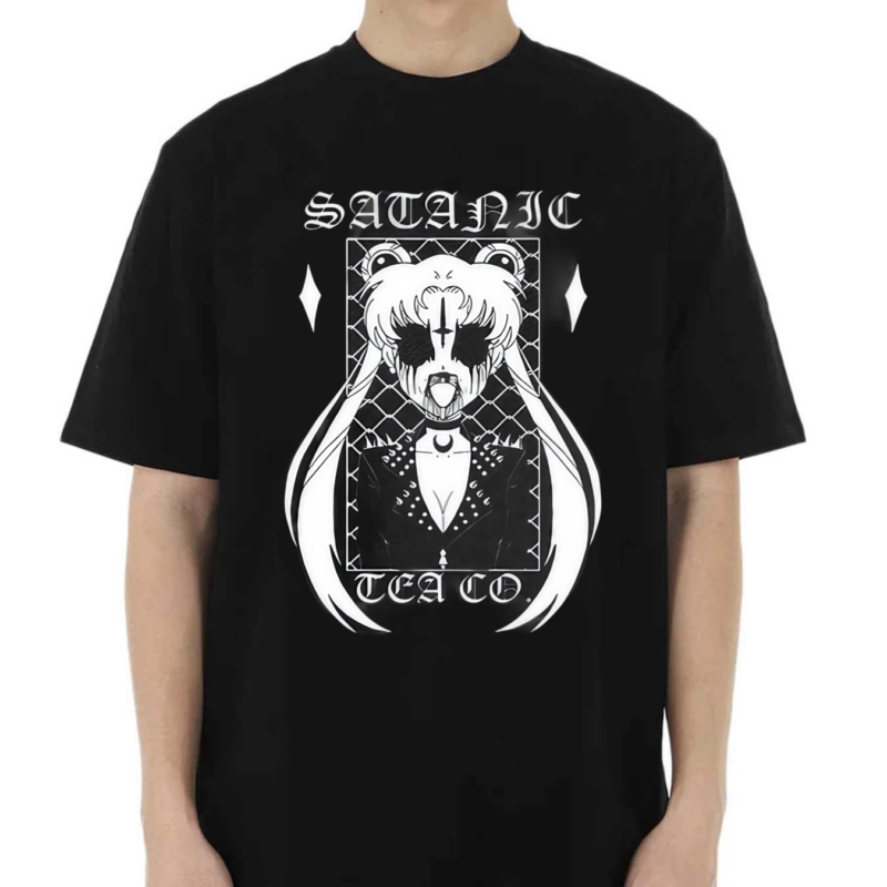 Satanicteaco Blk Mtl Slr Mn Shirt