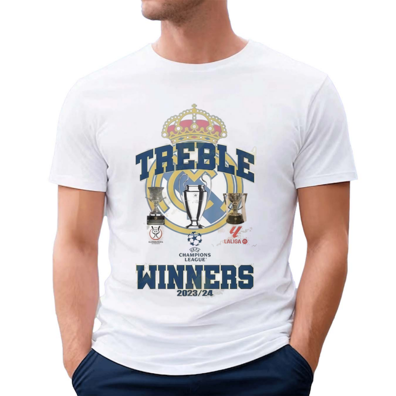 Treble Winners 2023 24 Real Madrid Shirt