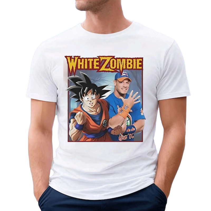 White Zombie Son Goku And John Cena 2024 Shirt