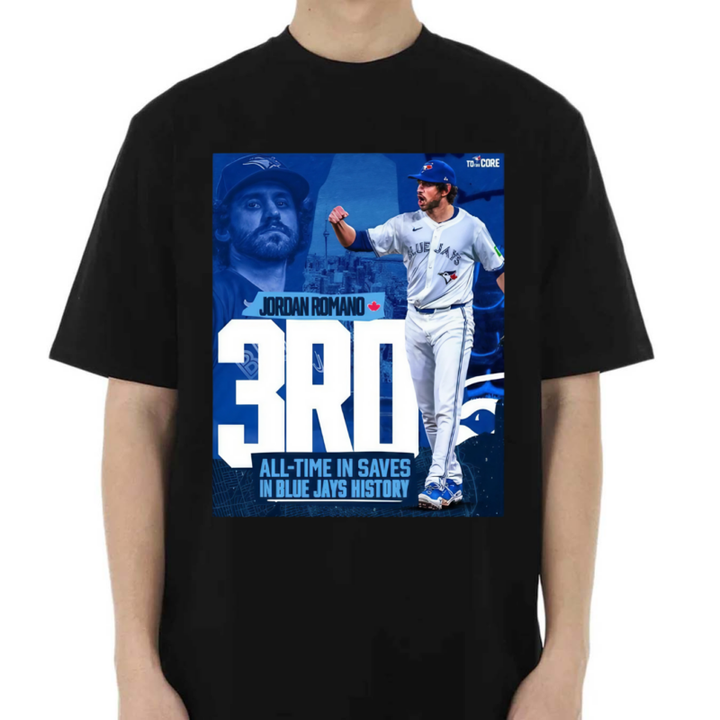 Jordan Romano 3rd All Time In Saves In Blue Jays History Shirt