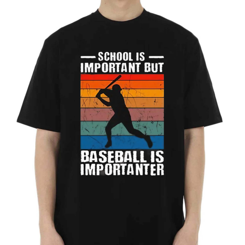 School Is Important But Baseball Is Importanter Vintage Shirt