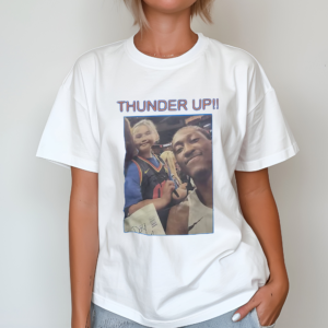 OKC Thunder Jalen Williams And Baby Girl Selfie Thunder Up Shirt