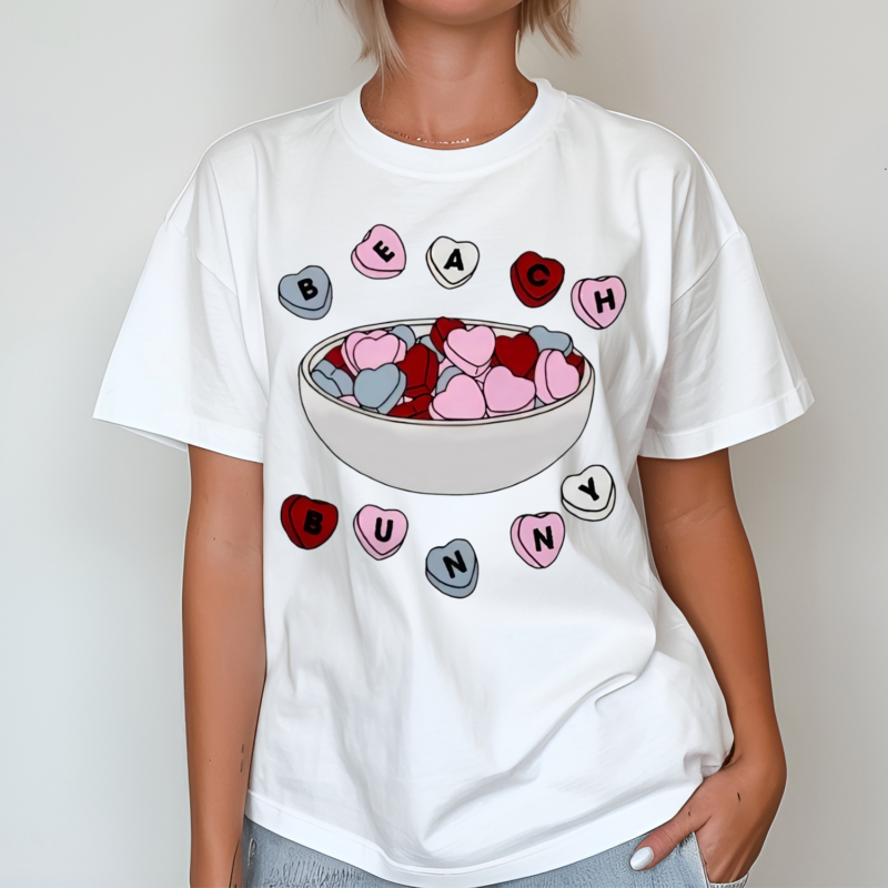 Candy Beach Bunny Heart Shirt