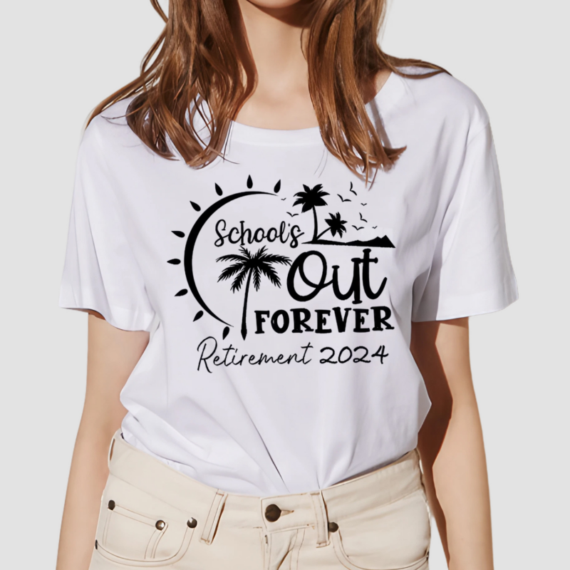 Retired Schools Out Forever Teacher 2024 Shirt