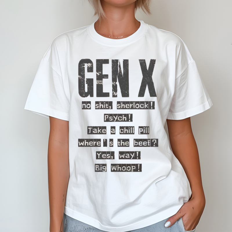 Gen X No Shit Sherlock Psuch Shirt