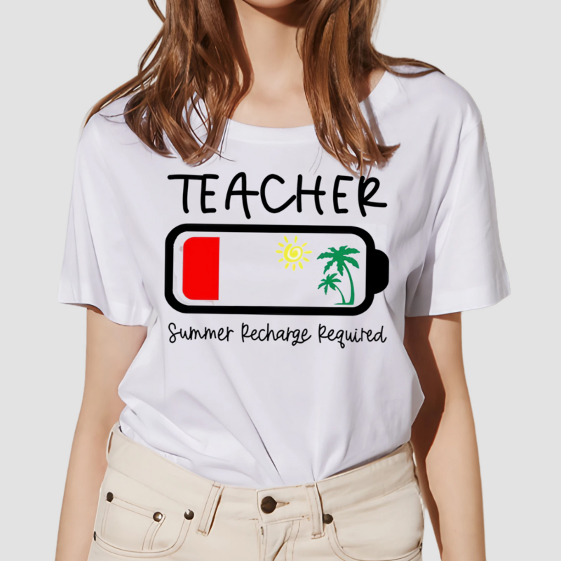 Summer Recharge Required Teacher Shirt