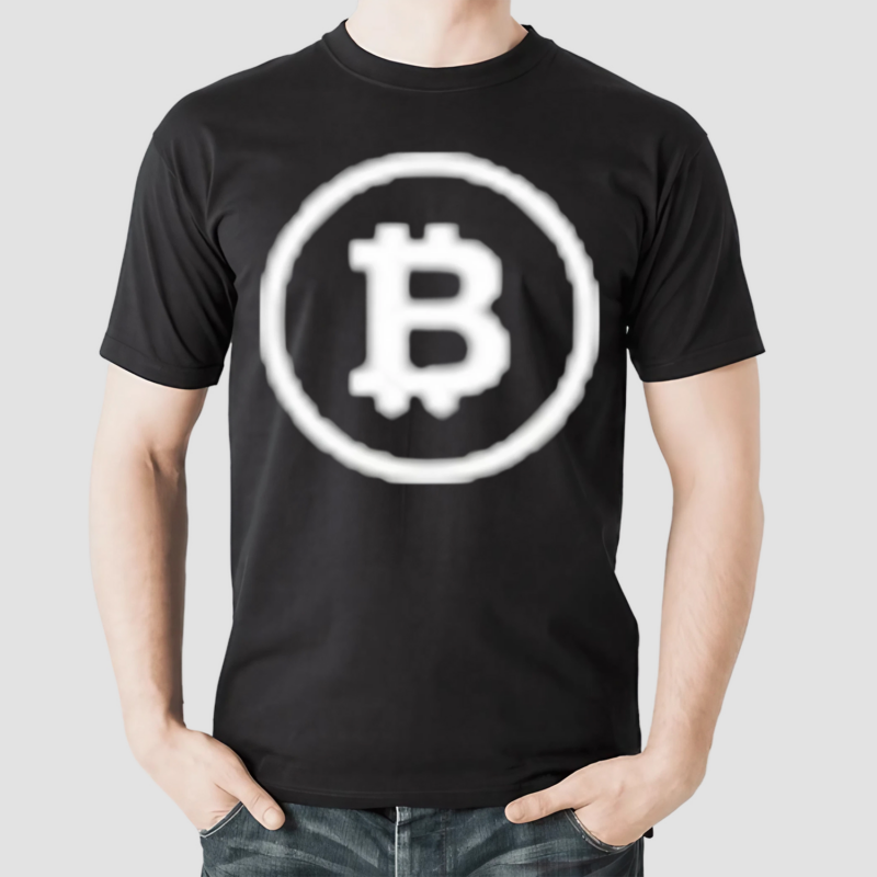 Michael Saylor Wearing Crypto Currency Bitcoin Shirt