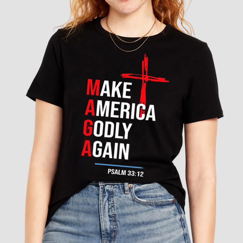 Cross Make America Godly Again Shirt