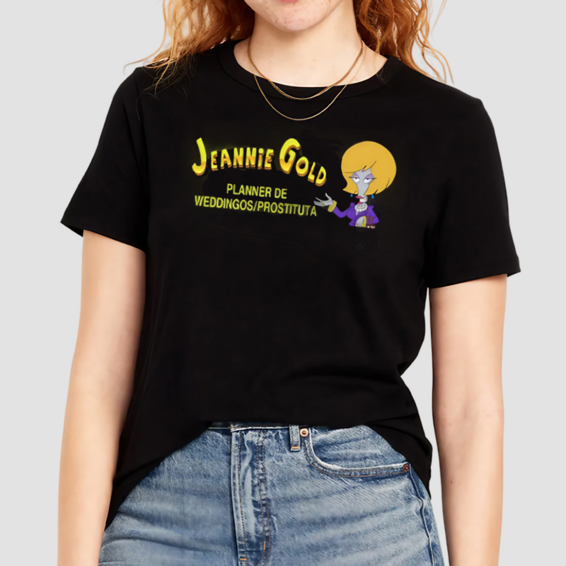 Jeannie Gold Planner De Weddingos Prostituta Shirt