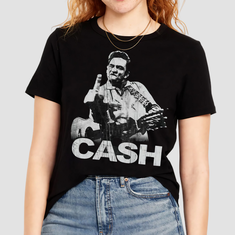 1980s Rock Johnny Cash Shirt