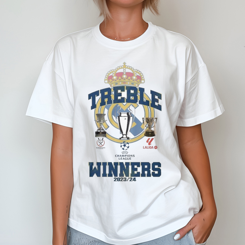 Treble Winners 2023 24 Real Madrid Shirt