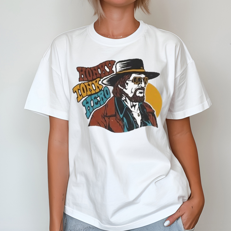 Waylon Jennings Honky Tonk Hero Shirt