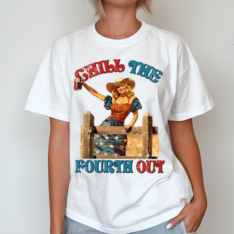 Retro Women Chill The Fourth Out Shirt