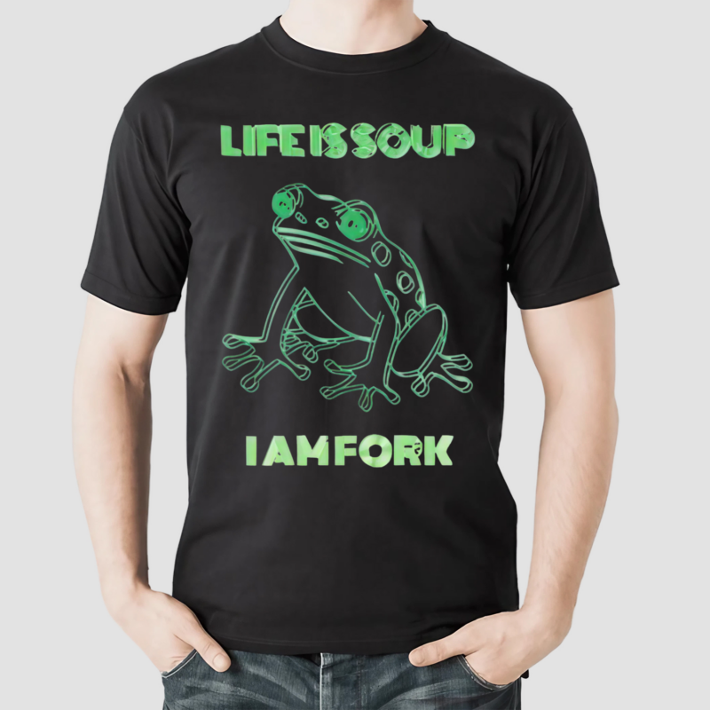 Modern Life Is Soup I Am Fork Frog Shirt