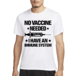 Laurence Fox Wearing No Vaccine Needed I Have An Immune System Shirt