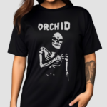 Orchid Chaos Skeleton Silver Shirt