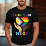 Free Mom Hugs Supports LGBTQ Gay Pride Month Shirt