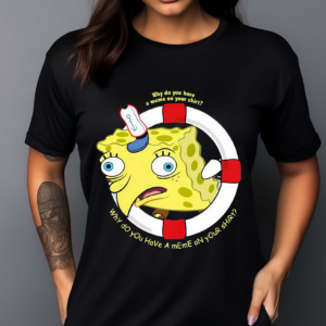 Spongebob Squarepants Navy Why Do You Have A Meme On Your Shirt