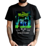 The Munsters 60th Anniversary 1964 2024 Thank You For The Memories Shirt