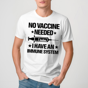 Laurence Fox Wearing No Vaccine Needed I Have An Immune System Shirt
