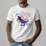 Dinosaur Let Freedom Rawr Teacher Shirt