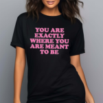 You Are Exactly Where You Are Meant To Be Shirt