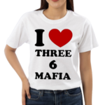 Aja Argento Wearing I Love Three 6 Mafia Shirt