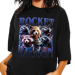 Rocket Raccoon Guardian Of The Galaxy Vintage Retro 90's Bootleg style Salelogy Shirt