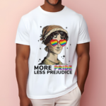 More Pride Less Prejudice Proud Ally Rainbow Pride Month Shirt