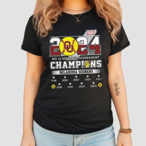 2024 Big 12 Softball Tournament Champions Sooners Shirt