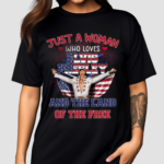 Elvis Presley Just A Woman Who Loves The Land Of The Free America Flag 2024 Shirt