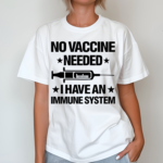 Laurence Fox Wearing No Vaccine Needed I Have An Immune System Shirt