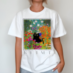 Klimt Cat Garden Cat Teacher Shirt