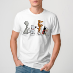 Roger Brian Santas Little Helper and Nibbler Crossing Abbey Road 2024 Shirt