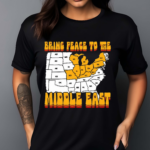 Bring Peace To The Middle East Usa Map Shirt